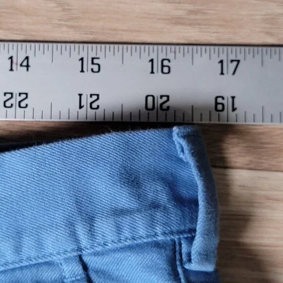 Peter Millar Pilot Twill Shorts Mens Size 33 Blue Chino Pima Cotton Stretch - Picture 11 of 15